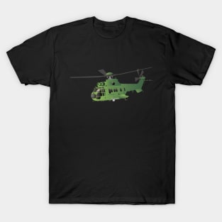 Green Vector Helicopter T-Shirt